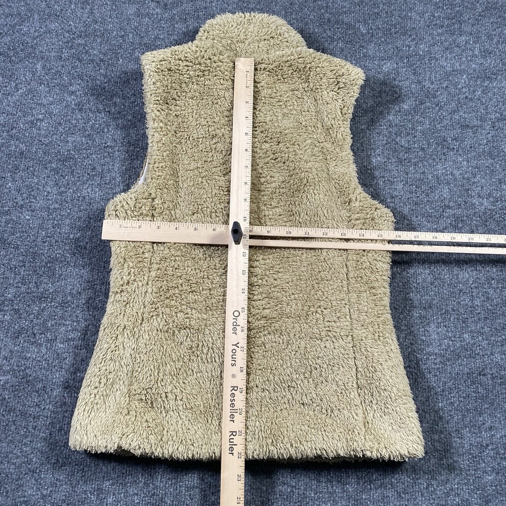 Patagonia Los Gatos Vest Fleece Full Zip Sherpa Womens Size Small El Cap Khaki - Picture 8 of 8